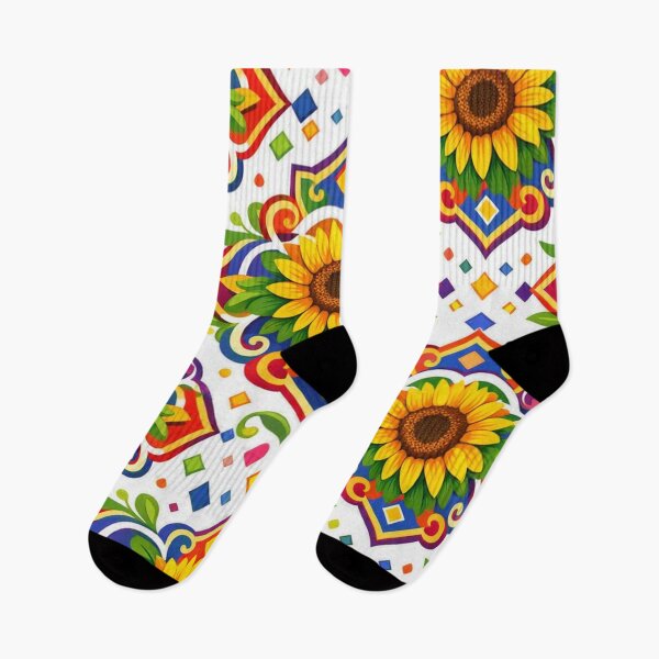 Item preview, Pastel Geometric Sunflower Pattern designed and sold by hepopatterns.