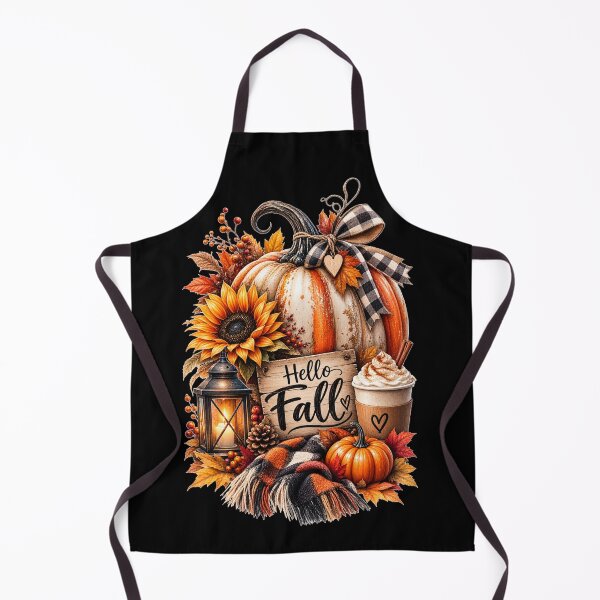 Item preview, Hello Fall Cozy Pumpkin Coffee Design designed and sold by Wild Ink Studio by Barbara.