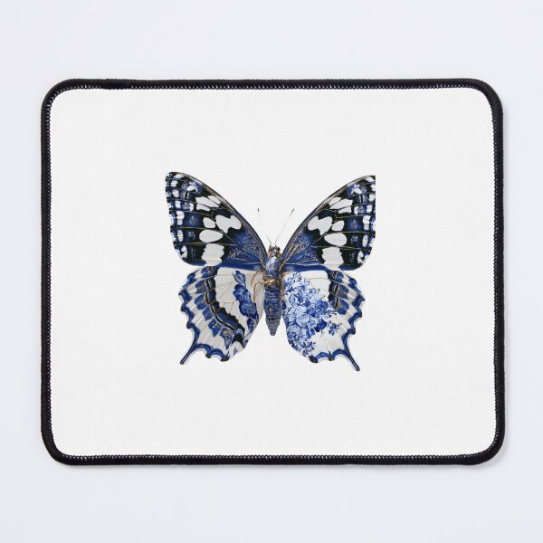 Item preview, Blue Porcelain Butterfly - Watercolor Vintage Butterfly Art designed and sold by Brandady.