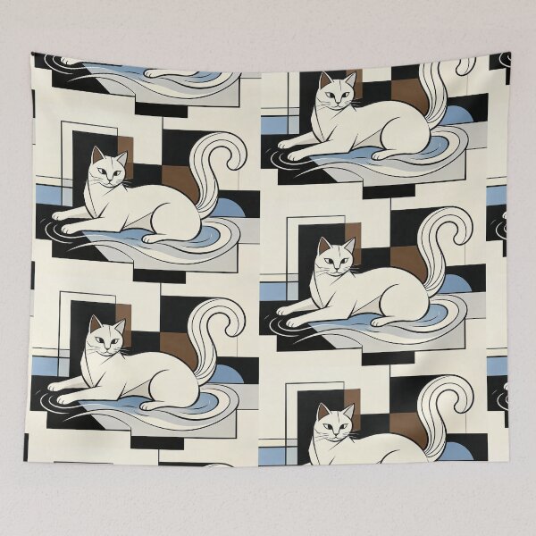 Item preview, cubist animal artwork designed and sold by forget45studio.