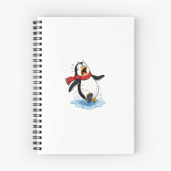 Item preview, Funny Sliding Penguin Cartoon designed and sold by Meemana.