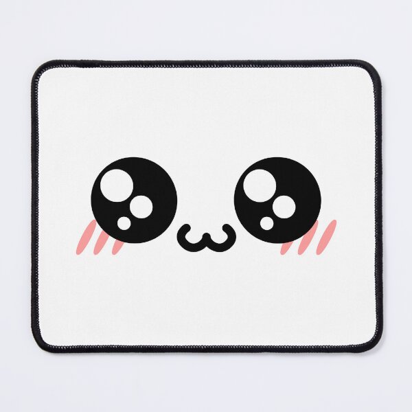 Item preview, Lovely kawaii owo blushing shiny eyes face designed and sold by BlushyPrint.
