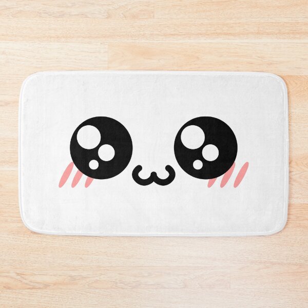 Item preview, Lovely kawaii owo blushing shiny eyes face designed and sold by BlushyPrint.