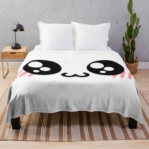 Item preview, Lovely kawaii owo blushing shiny eyes face designed and sold by BlushyPrint.