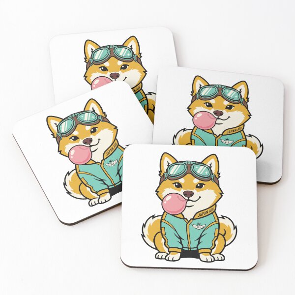 Item preview, Cute Shiba Inu Aviator Pilot Bubble Gum Japanese Streetwear Aesthetic designed and sold by mood-draftsman.