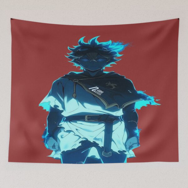Item preview, The Guardian of Cyan Energy, Electric Blue Anime Character - Manga Art with Cyan Luminous Aura designed and sold by RAYBIL.