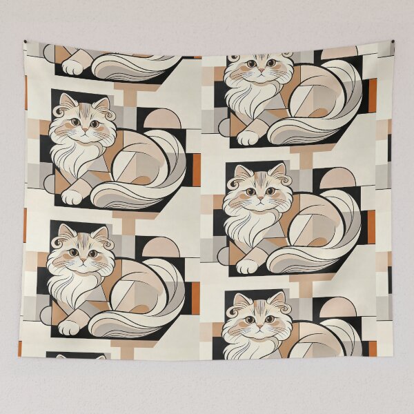 Item preview, cubist animal artwork designed and sold by forget45studio.