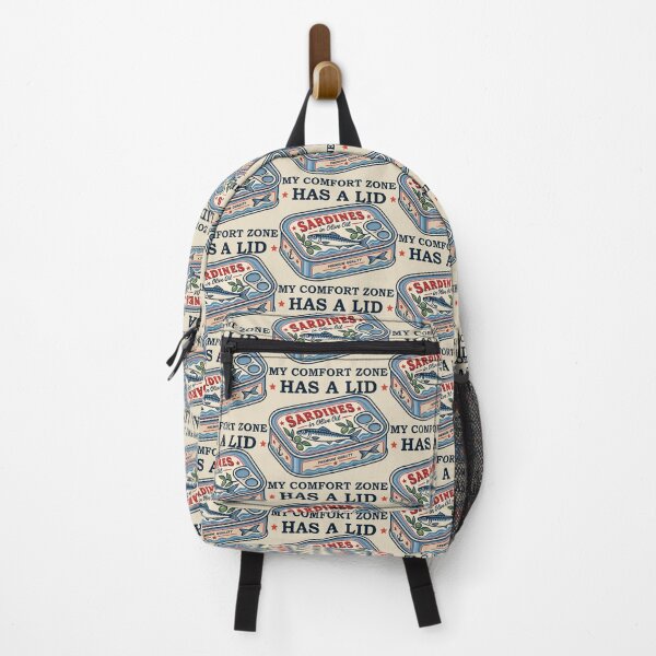 Item preview, My Comfort Zone Has a Lid – Vintage Sardine Can Retro Seafood designed and sold by Skryp-art.