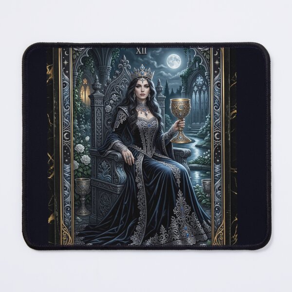 Item preview, Queen of Chalices- tarot card designed and sold by Studio77-Gothic.
