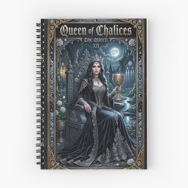 Item preview, Queen of Chalices- tarot card designed and sold by Studio77-Gothic.