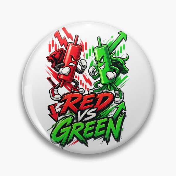 Item preview, Red vs Green Minimalist Trading Shirt designed and sold by NovaMoodCo.