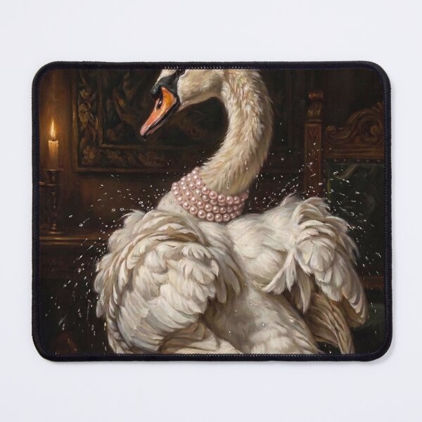 Item preview, White Swan Pink Pearl Choker designed and sold by The Real Beast Art.