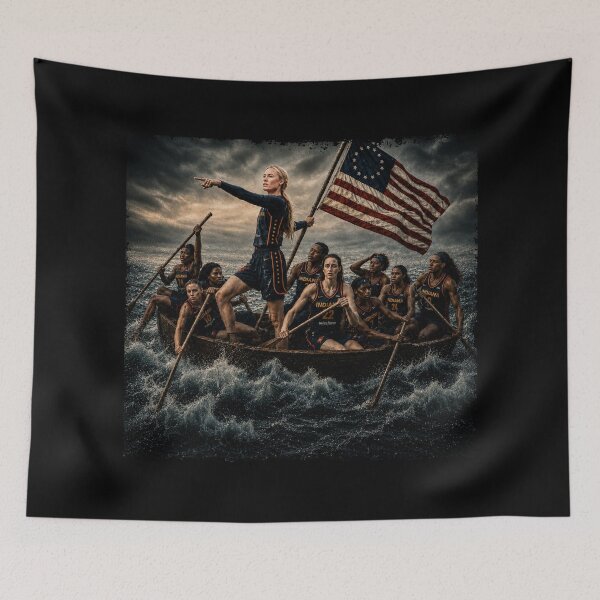 Item preview, Sophie Cunningham Caitlin Clark Indiana Crossing The Delaware Parody designed and sold by ferande.