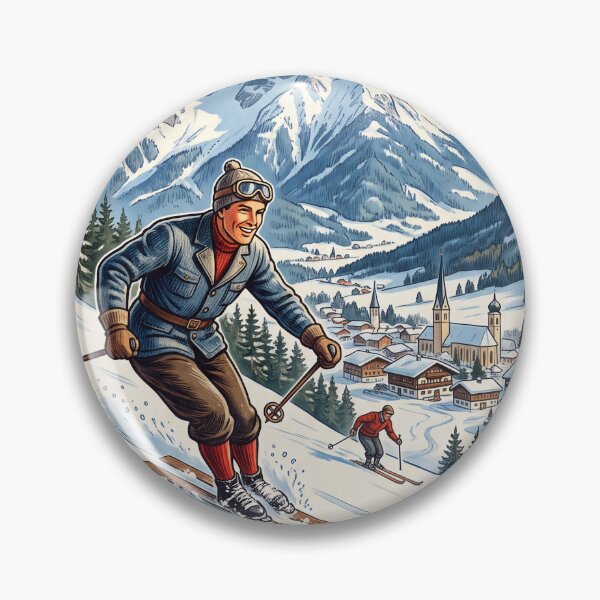 Item preview, Skiing in Garmisch designed and sold by Theodor Decker.