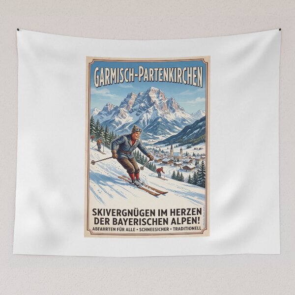 Item preview, Skiing in Garmisch designed and sold by Theodor Decker.