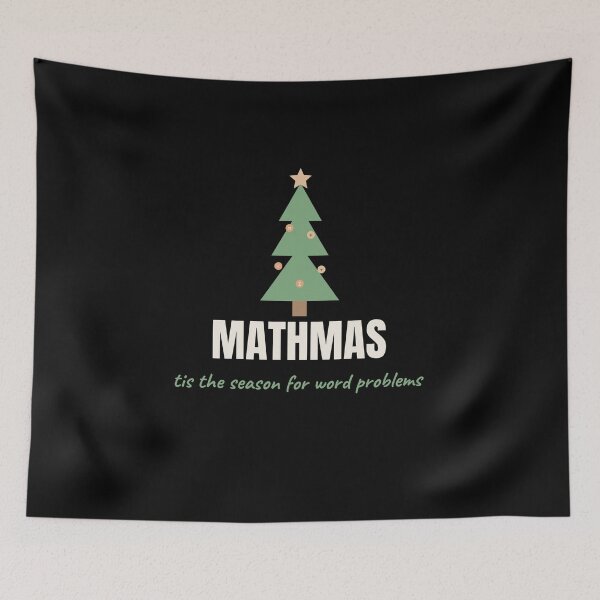 Item preview, Mathmas Funny Christmas Math Teacher Pun designed and sold by The Cozy Design Studio.