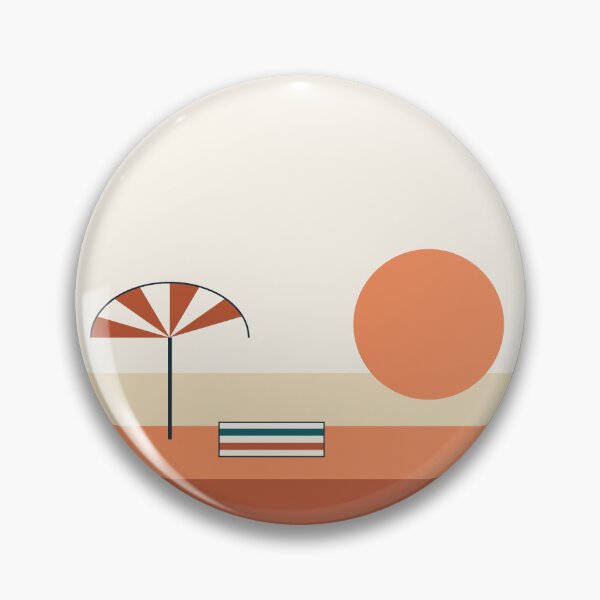 Item preview, Beach Umbrella And Towel Sunset Scene designed and sold by BondiDrift.