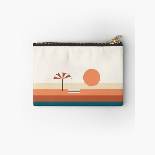 Item preview, Beach Umbrella And Towel Sunset Scene designed and sold by BondiDrift.