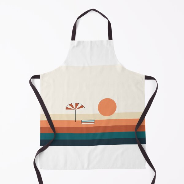 Item preview, Beach Umbrella And Towel Sunset Scene designed and sold by BondiDrift.