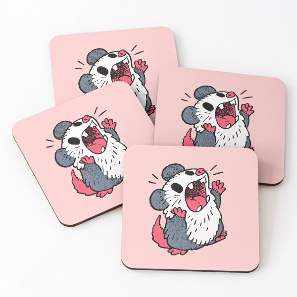 Item preview, Angry Opossum Screaming Japanese Sound Effect | Manga Trash Mammal Art designed and sold by kuwagatamushi.
