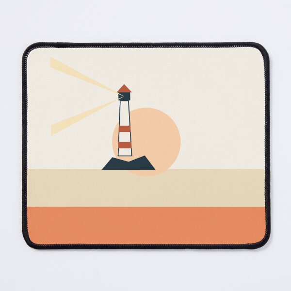 Item preview, Lighthouse At Sunset Coastal Illustration designed and sold by BondiDrift.