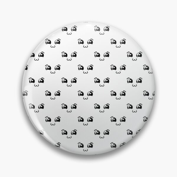Item preview, Cute kawaii uwu shiny eyes face pattern designed and sold by BlushyPrint.