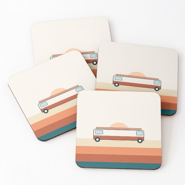 Item preview, Retro Camper Van Sunset Scene designed and sold by BondiDrift.