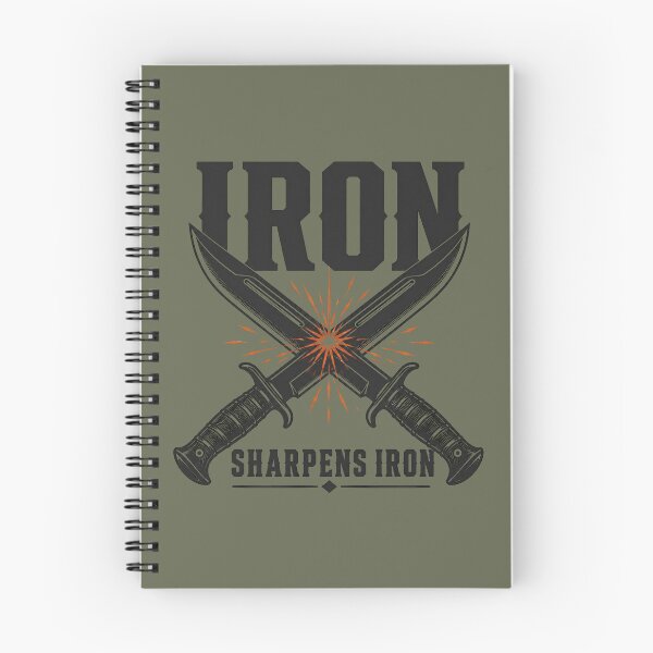 Item preview, Iron Sharpens Iron | Proverbs 27:17 | Christian Men Gift | Brotherhood Faith Apparel | Men's Ministry Gift designed and sold by HooptownRV.