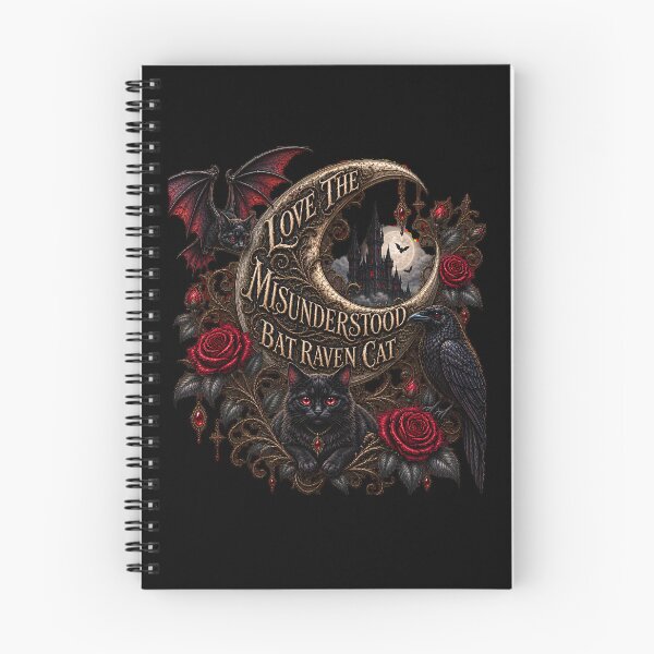 Item preview, Love The Misunderstood Bat Raven Cat, Dark Fantasy Art, Gothic Aesthetic, Witchcore, Black Cat Lovers, Vampire Vibes, designed and sold by Crystal-Tree.