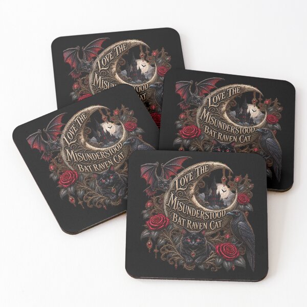 Item preview, Love The Misunderstood Bat Raven Cat, Dark Fantasy Art, Gothic Aesthetic, Witchcore, Black Cat Lovers, Vampire Vibes, designed and sold by Crystal-Tree.