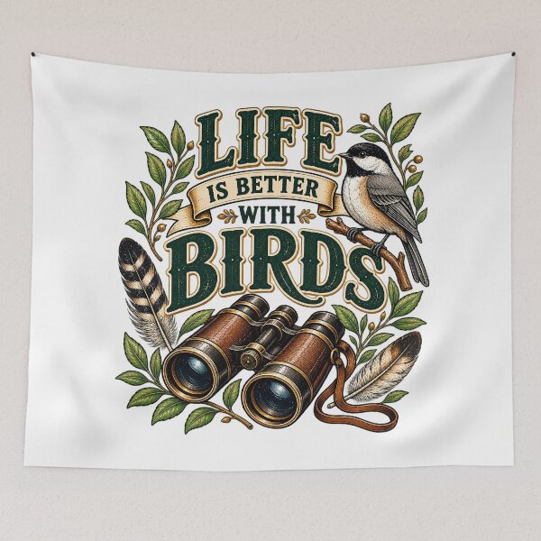 Item preview, Life Is Better With Birds Birdwatching Nature designed and sold by Haji  Kamora.