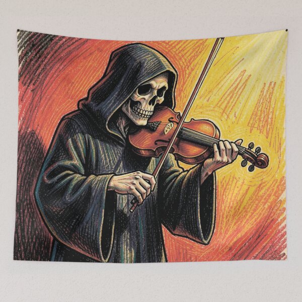 Item preview, The Grim Reaper playing the violin. designed and sold by MagelliShop.