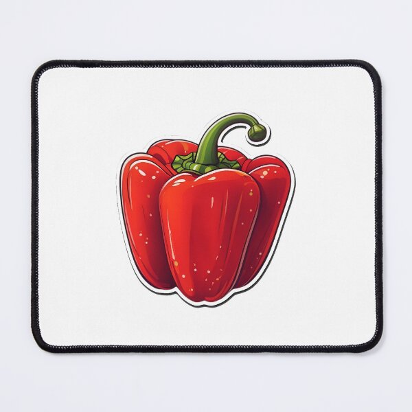 Item preview, Glossy Red Paprika Sticker Art with Bold Outlines designed and sold by brastonvilager.