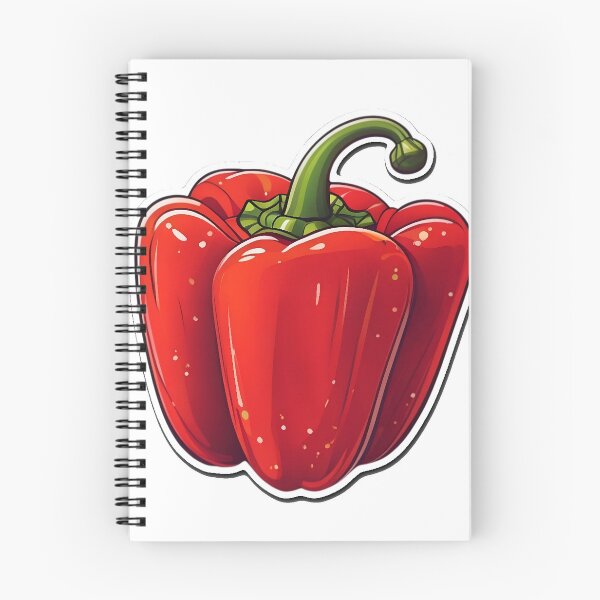 Item preview, Glossy Red Paprika Sticker Art with Bold Outlines designed and sold by brastonvilager.