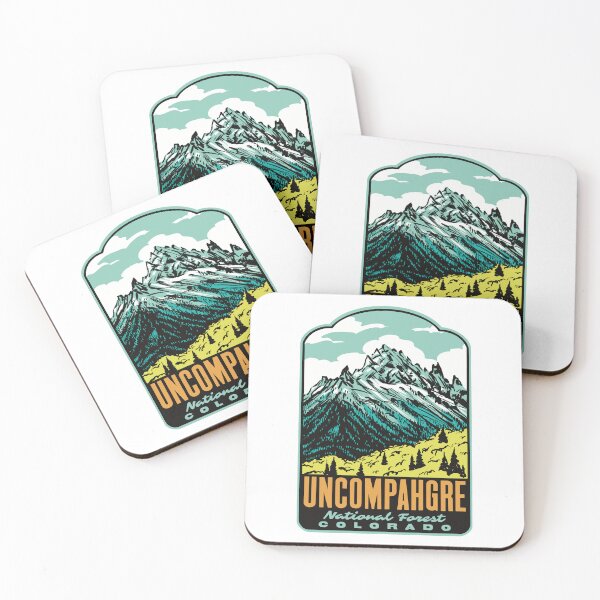 Item preview, Uncompahgre National Forest Mount Sneffels Retro Travel Art designed and sold by HalpinDesign.