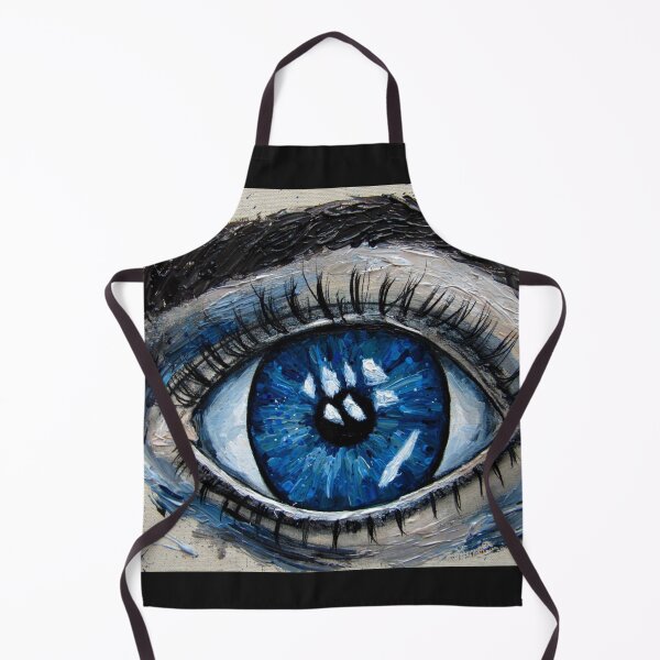 Artikelvorschau, Crystal Blue - Icy Realistic Eye Painting entworfen und verkauft von MAISON SYLVIE.
