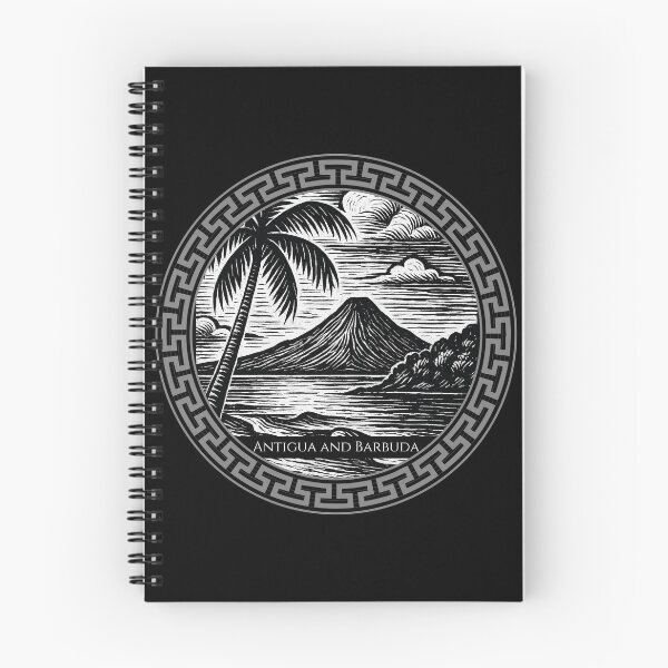 Item preview, Antigua and Barbuda Vintage Woodcut Art designed and sold by Thistle-TShop.
