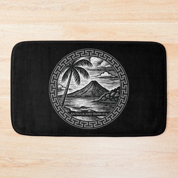 Item preview, Antigua and Barbuda Vintage Woodcut Art designed and sold by Thistle-TShop.