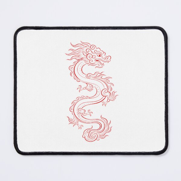 Item preview, Traditional Crimson Dragon Vietnamese Dragon - Ly Dynasty Art designed and sold by Rising Drake.