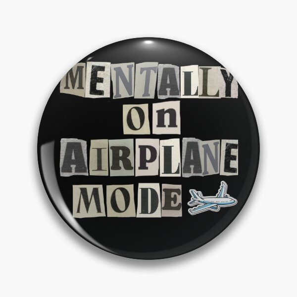 Item preview, Mentally On Airplane Mode – Funny Vintage Collage T-Shirt designed and sold by FuzzDrive.