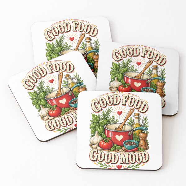 Item preview, Good Food Good Mood Funny Cooking Lover designed and sold by Haji  Kamora.