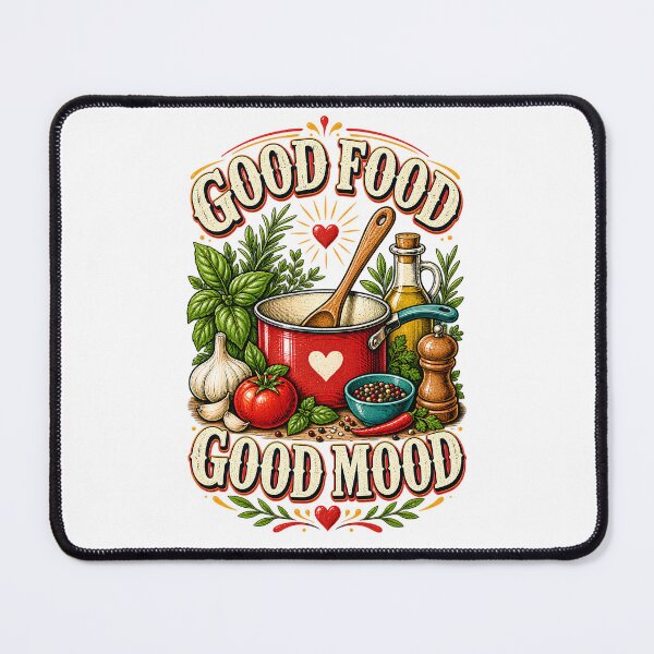 Item preview, Good Food Good Mood Funny Cooking Lover designed and sold by Haji Kamora.