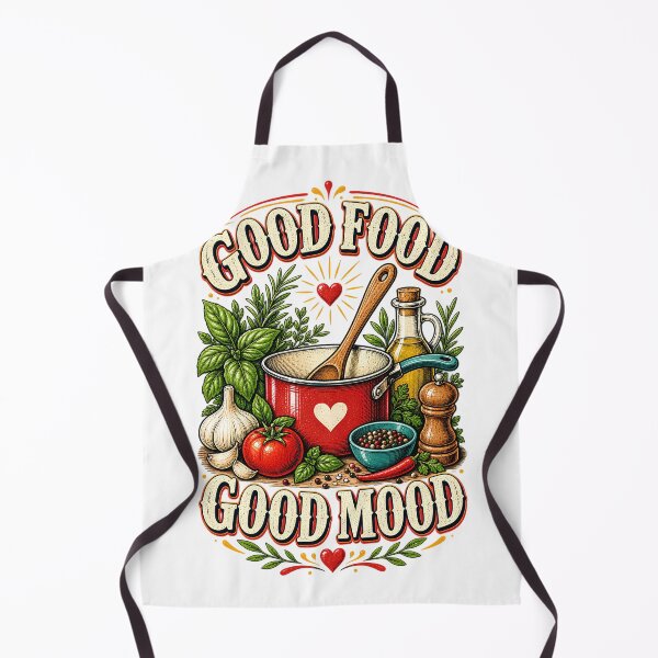 Item preview, Good Food Good Mood Funny Cooking Lover designed and sold by Haji  Kamora.