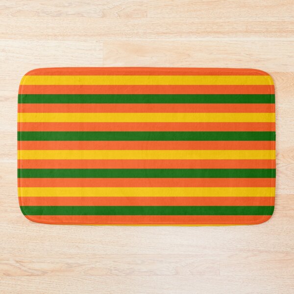 Item preview, Yellow And Green Stripes Design Orange  designed and sold by PatternTitan.