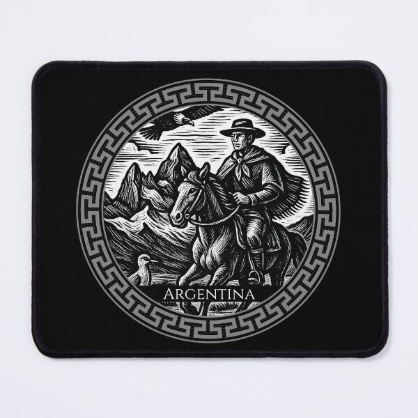 Item preview, Argentina Vintage Woodcut Art designed and sold by Thistle-TShop.