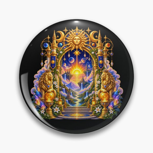 Item preview, Solar Crown Portal – Golden Gateway to the Celestial Realm designed and sold by TroviTutto.