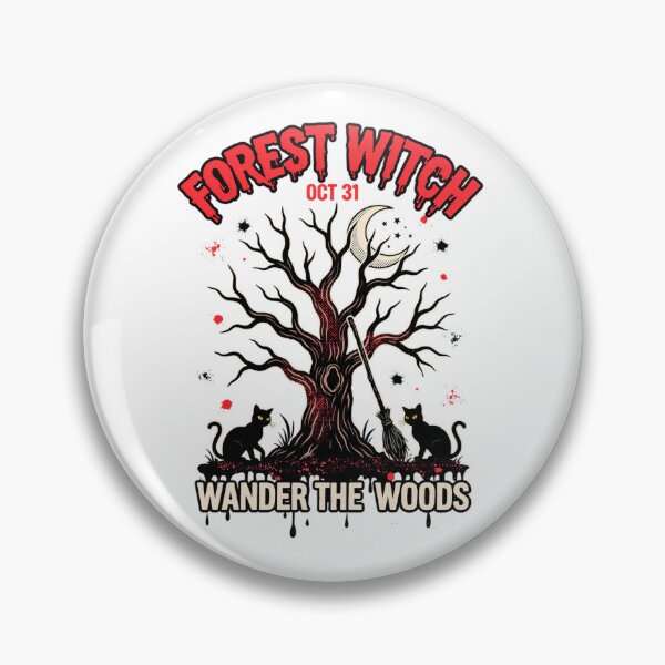 Item preview, Forest Witch Halloween Tree Design Graphic Tee v1 designed and sold by DarylWelsh2024.