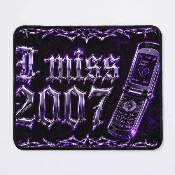 Item preview, I Miss 2007 Gothic Flip Phone Design designed and sold by StaticHeart2000.