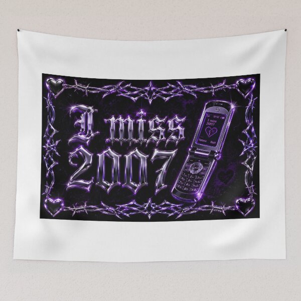 Item preview, I Miss 2007 Gothic Flip Phone Design designed and sold by StaticHeart2000.
