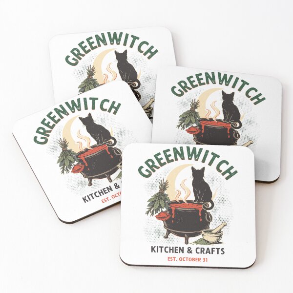 Item preview, Greenwitch Kitchen Witch Cauldron Halloween Design Graphic Tee v1 designed and sold by DarylWelsh2024.